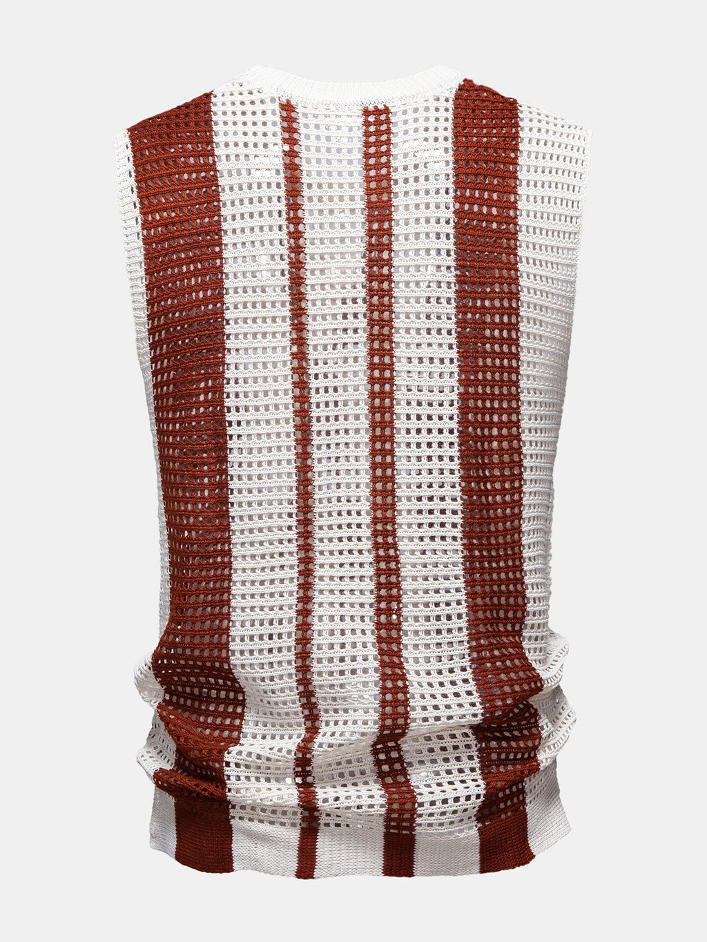Crochet Stripe Crochet Knit Tank Top
