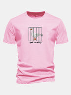 Regular Fit Silly Goose Print Cotton T-Shirt