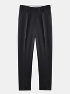 Contrast Trim Knit Polo Shirt & Slim Fit Tapered Trousers