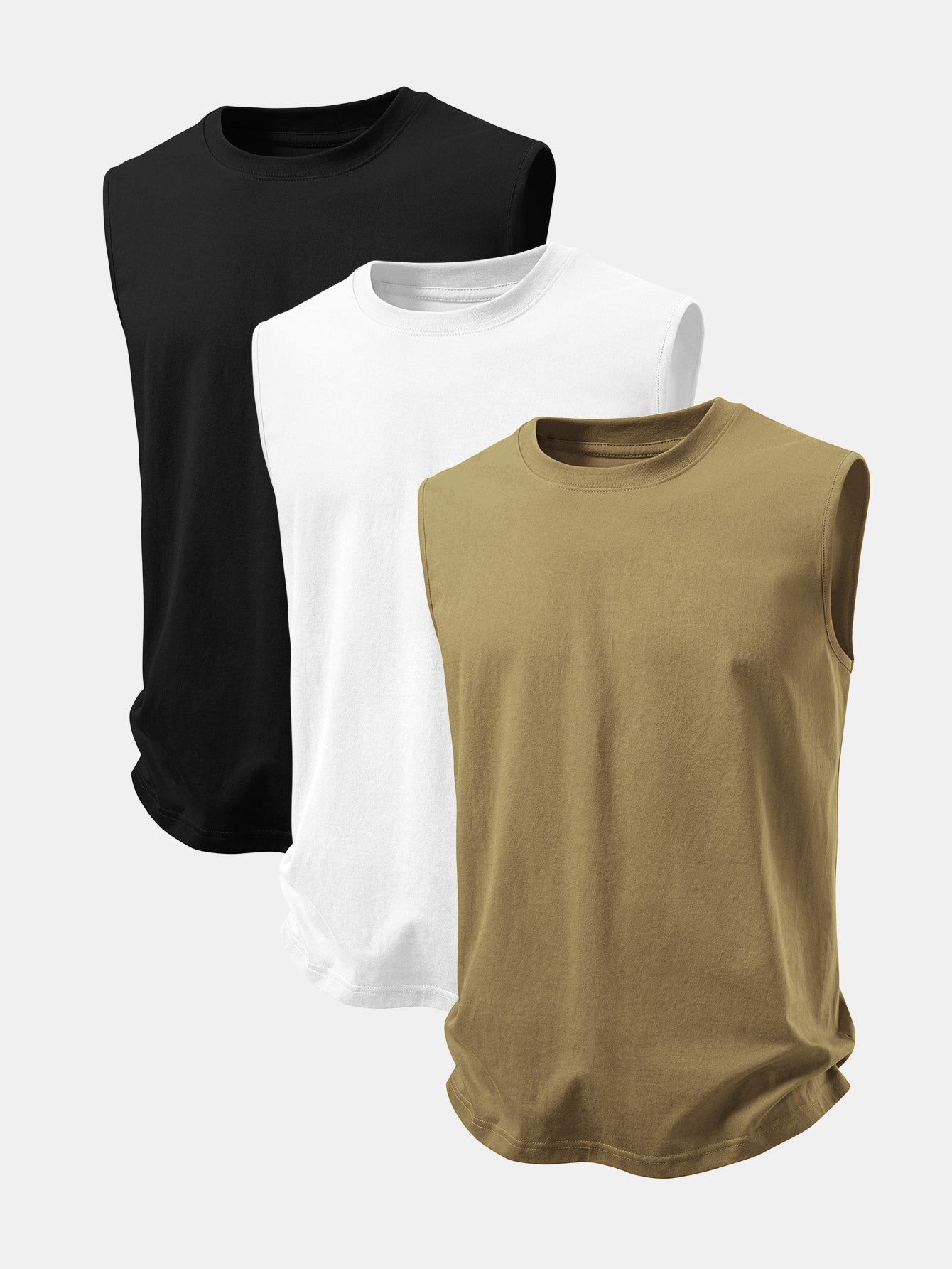 3 Pieces Basic Cotton Tank Top