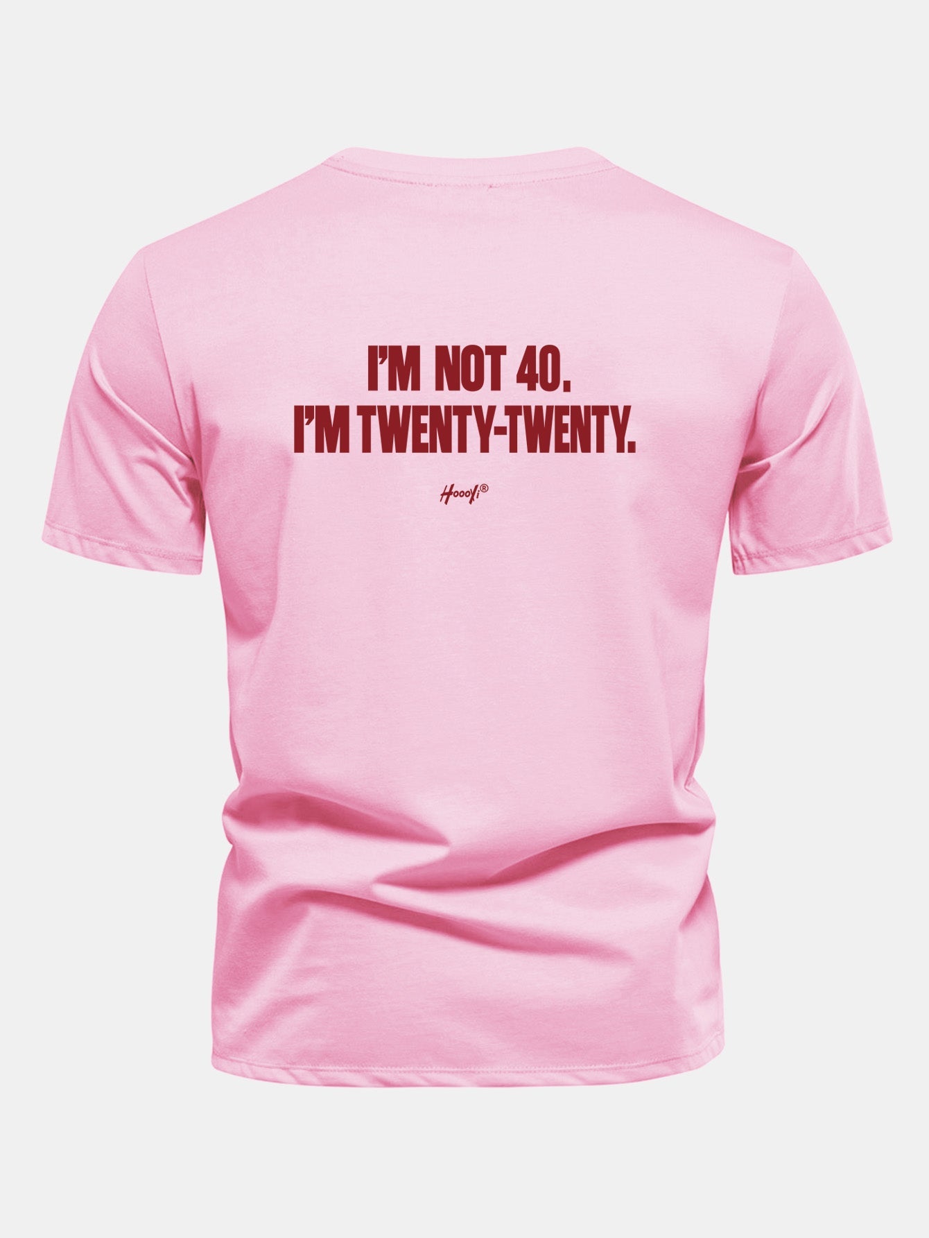 Regular Fit I’m Not 40. I’m Twenty-Twenty Back Print Cotton T-Shirt