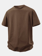 Relax Fit Crew Collar T-Shirt & Drawstring Jersey 7" Shorts