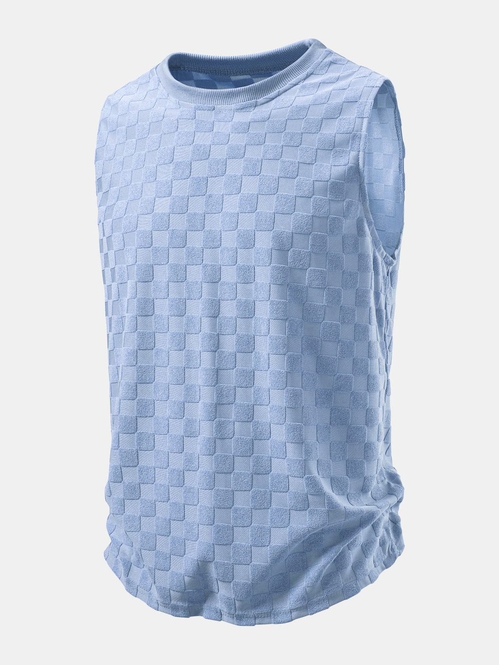 Checkerboard Jacquard Tank Top