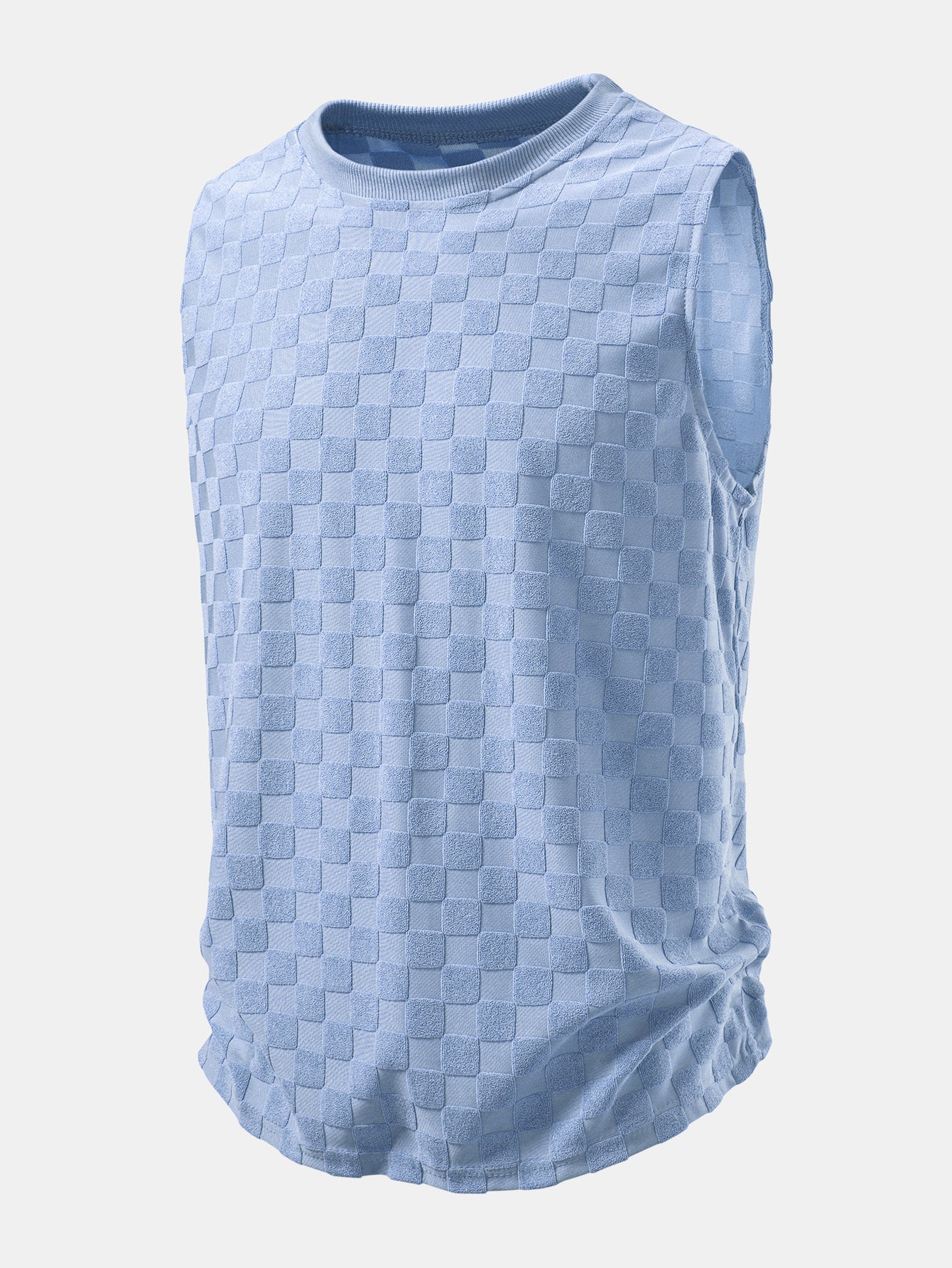 Checkerboard Jacquard Tank Top