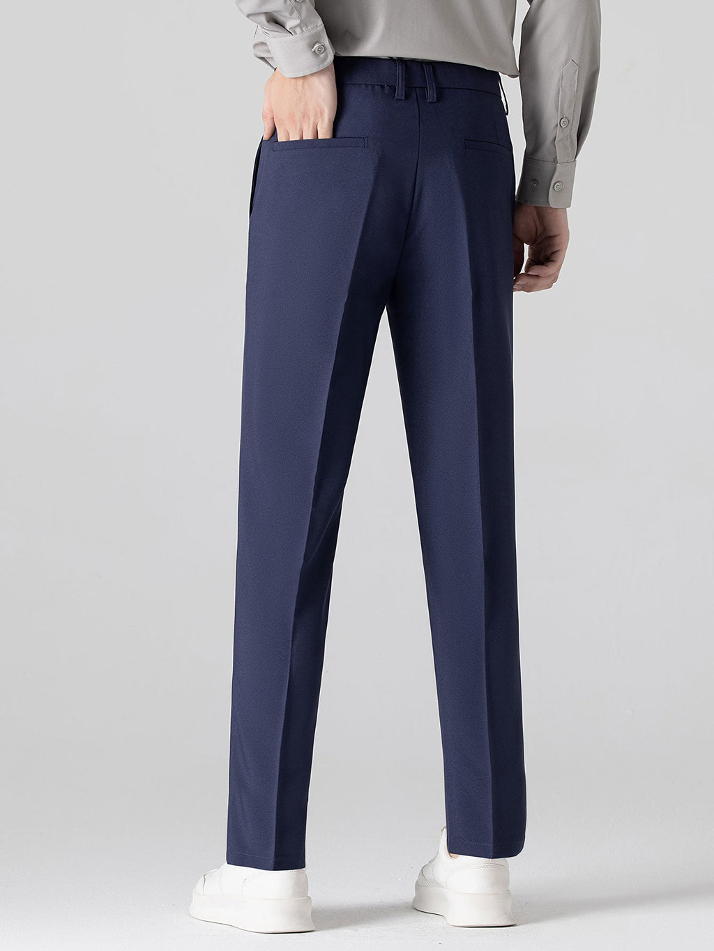 Contrast Geometry Jacquard Knit Polo & Slim Fit Tapered Trousers