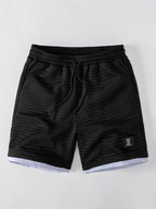 Waffle 2 In 1 Drawstring 7" Shorts