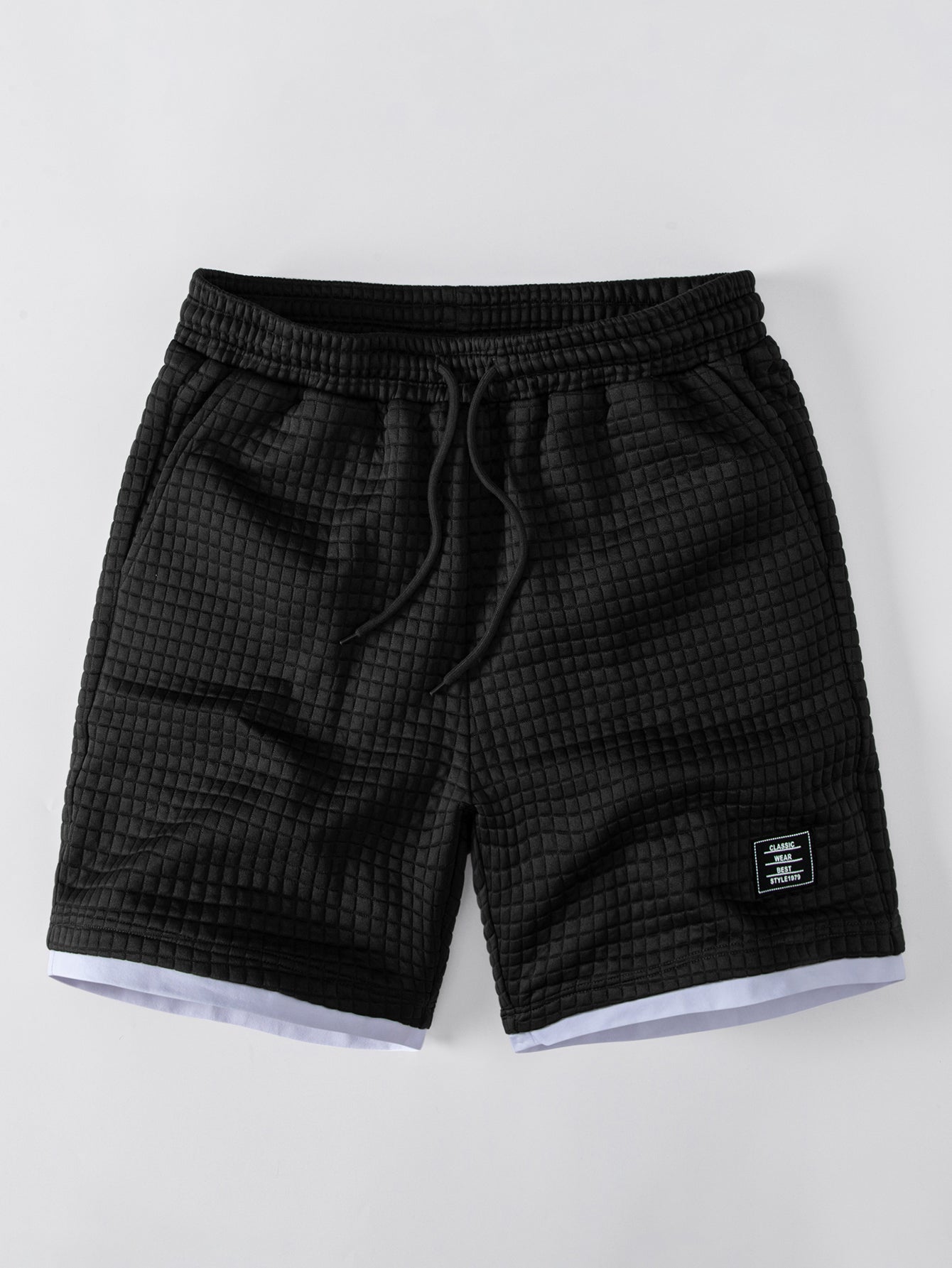 Waffle 2 In 1 Drawstring 7" Shorts