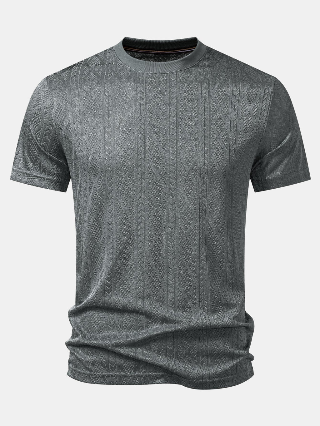 Geometry Jacquard Knit T-Shirt