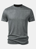 Geometry Jacquard Knit T-Shirt