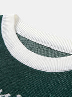 Contrast Number 7 Knit T-Shirt