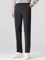Twisted Jacquard Zipper Knit Polo & Slim Fit Tapered Trousers