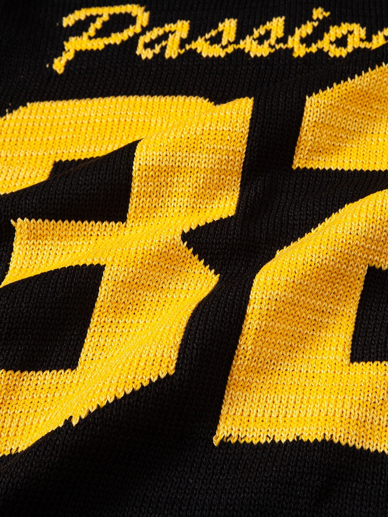 Vintage Contrast Varsity V Neck Knit T-Shirt