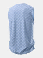 Checkerboard Jacquard Tank Top