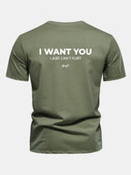 Regular Fit I Want You Back Print Cotton T-Shirt