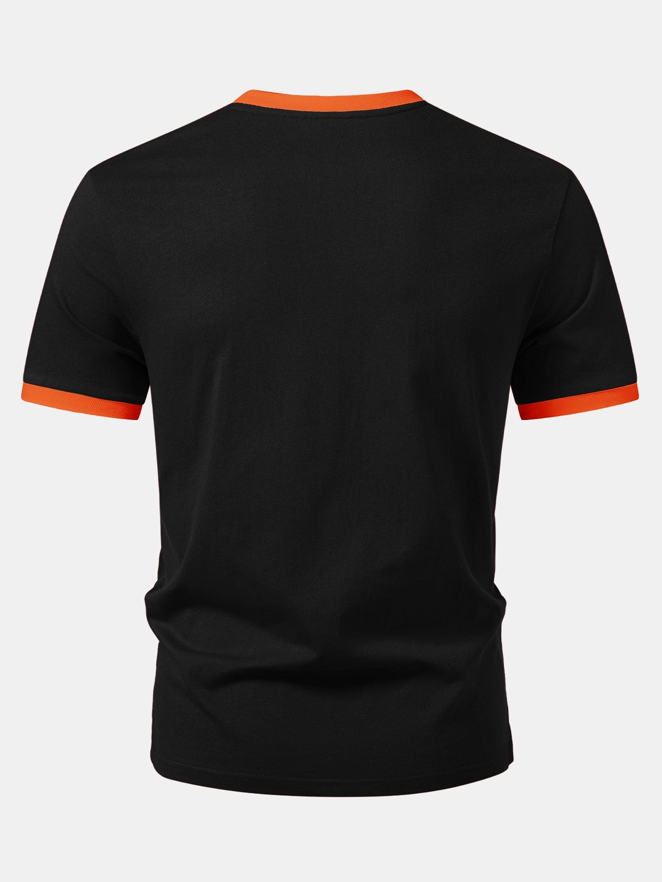 California Mountain Print Contrast Ringer T-Shirt