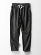 Linen Textured Knit Polo & Straight Leg Linen Pants