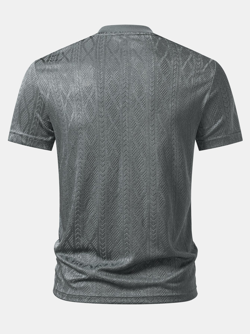 Geometry Jacquard Knit T-Shirt