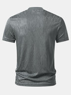Geometry Jacquard Knit T-Shirt