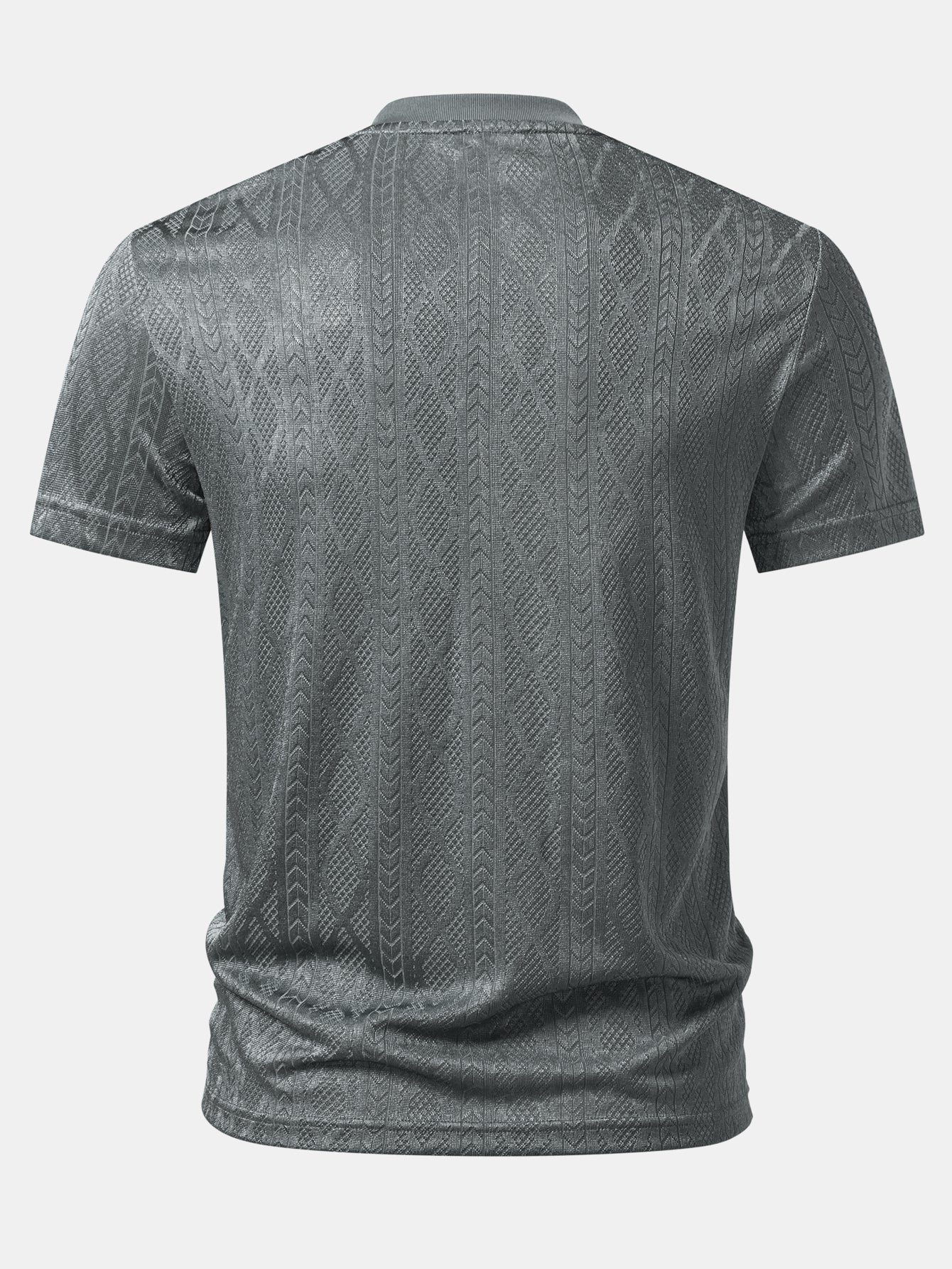 Geometry Jacquard Knit T-Shirt