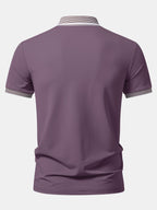 Contrast Stripe Trim Polo