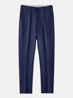 Contrast Geometry Jacquard Knit Polo & Slim Fit Tapered Trousers