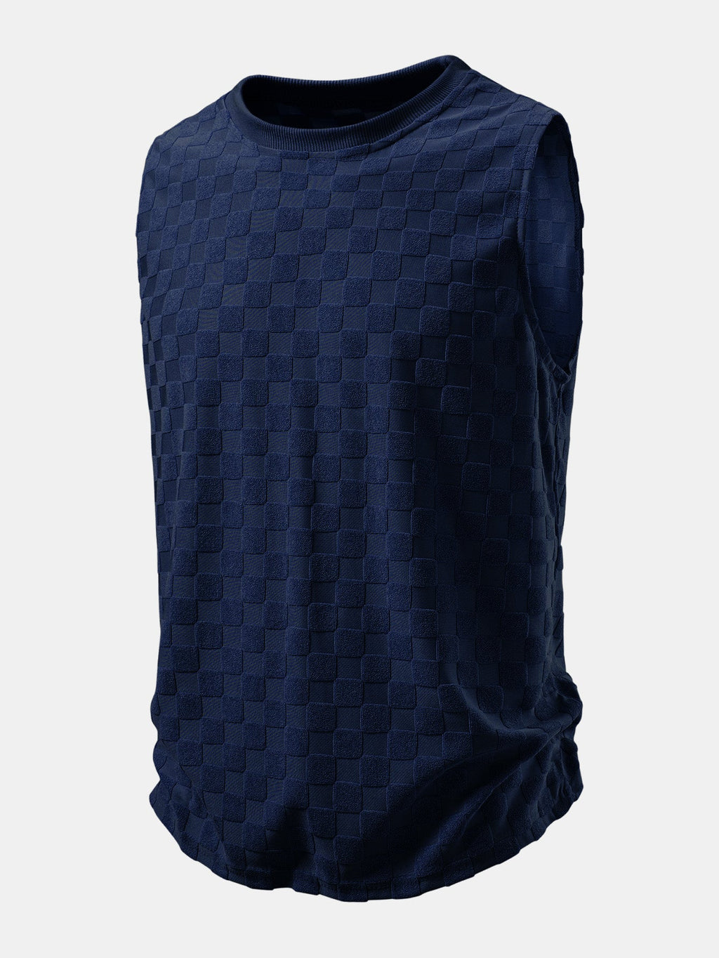 Checkerboard Jacquard Tank Top