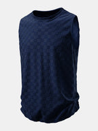Checkerboard Jacquard Tank Top