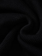 Vintage Contrast Varsity V Neck Knit T-Shirt