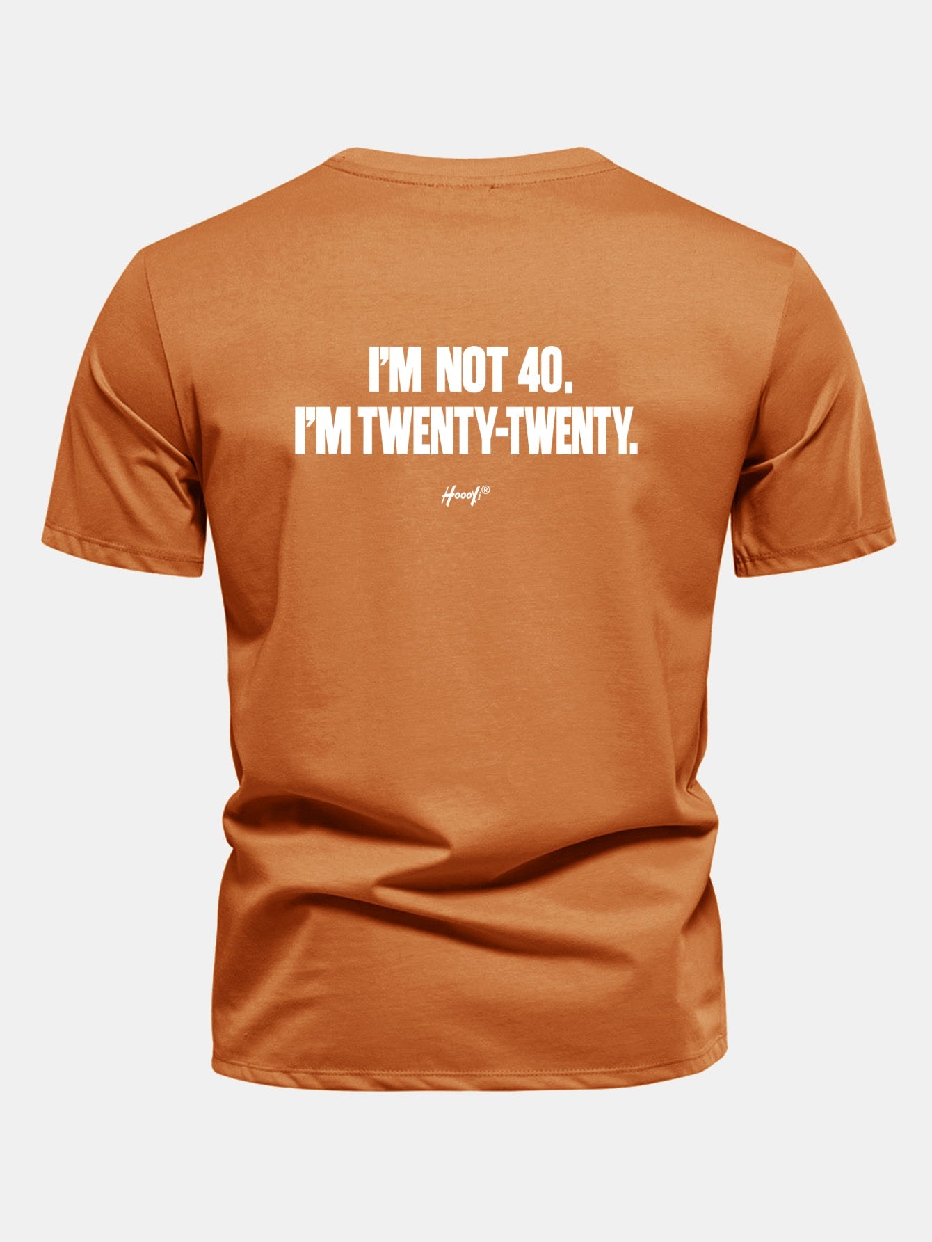 Regular Fit I’m Not 40. I’m Twenty-Twenty Back Print Cotton T-Shirt