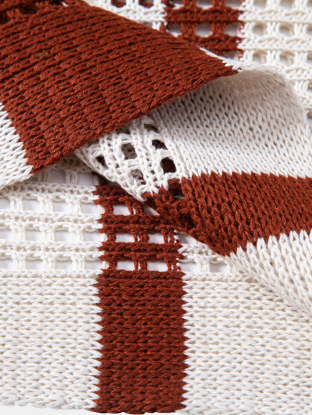 Crochet Stripe Crochet Knit Tank Top