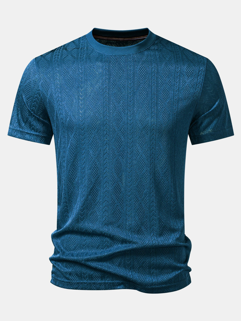 Geometry Jacquard Knit T-Shirt