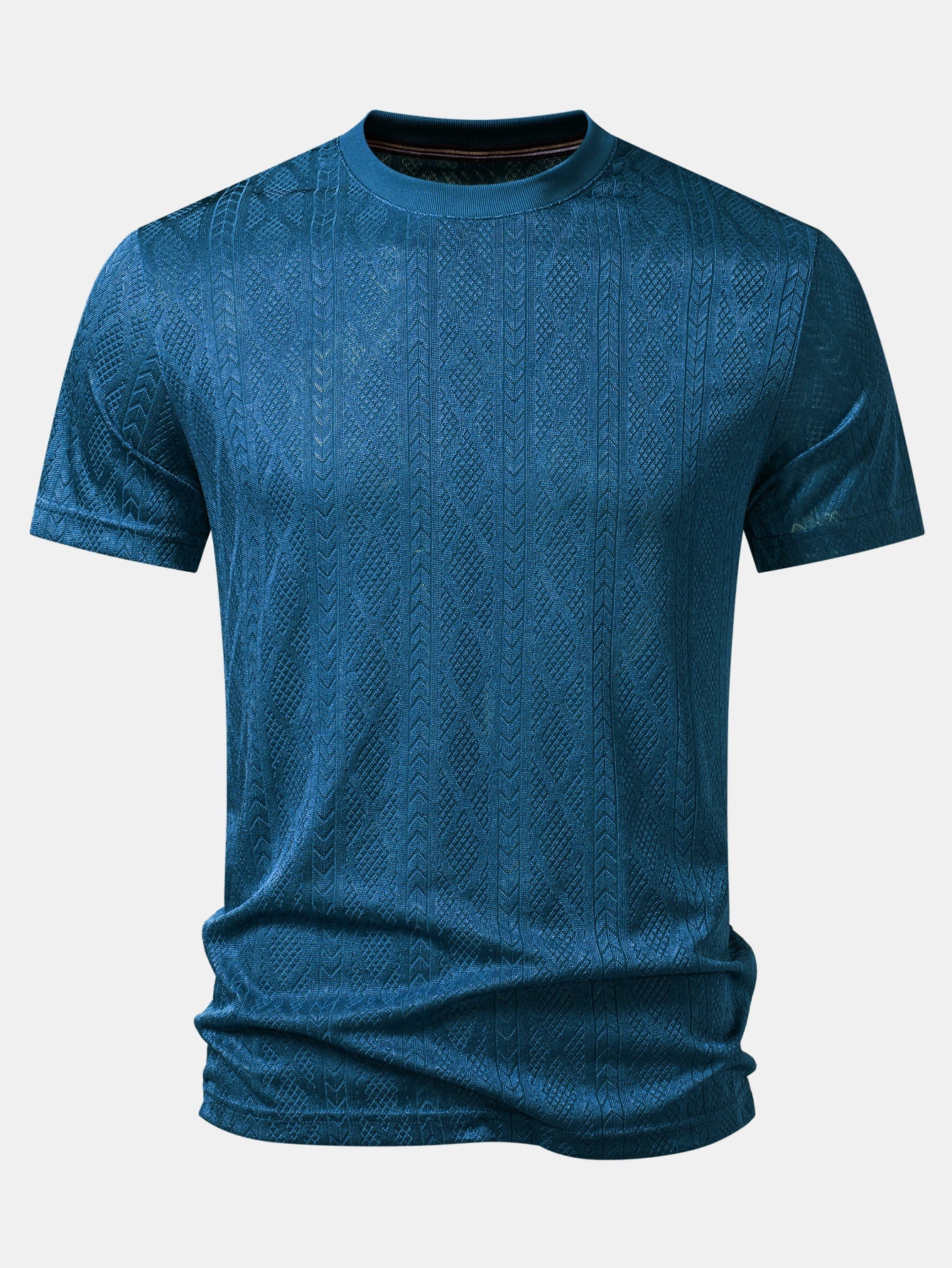 Geometry Jacquard Knit T-Shirt