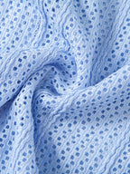 Open Knit Textured Cuban Collar Shirt
