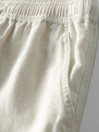 Linen Textured Knit Polo & Straight Leg Linen Pants