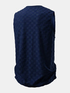 Checkerboard Jacquard Tank Top
