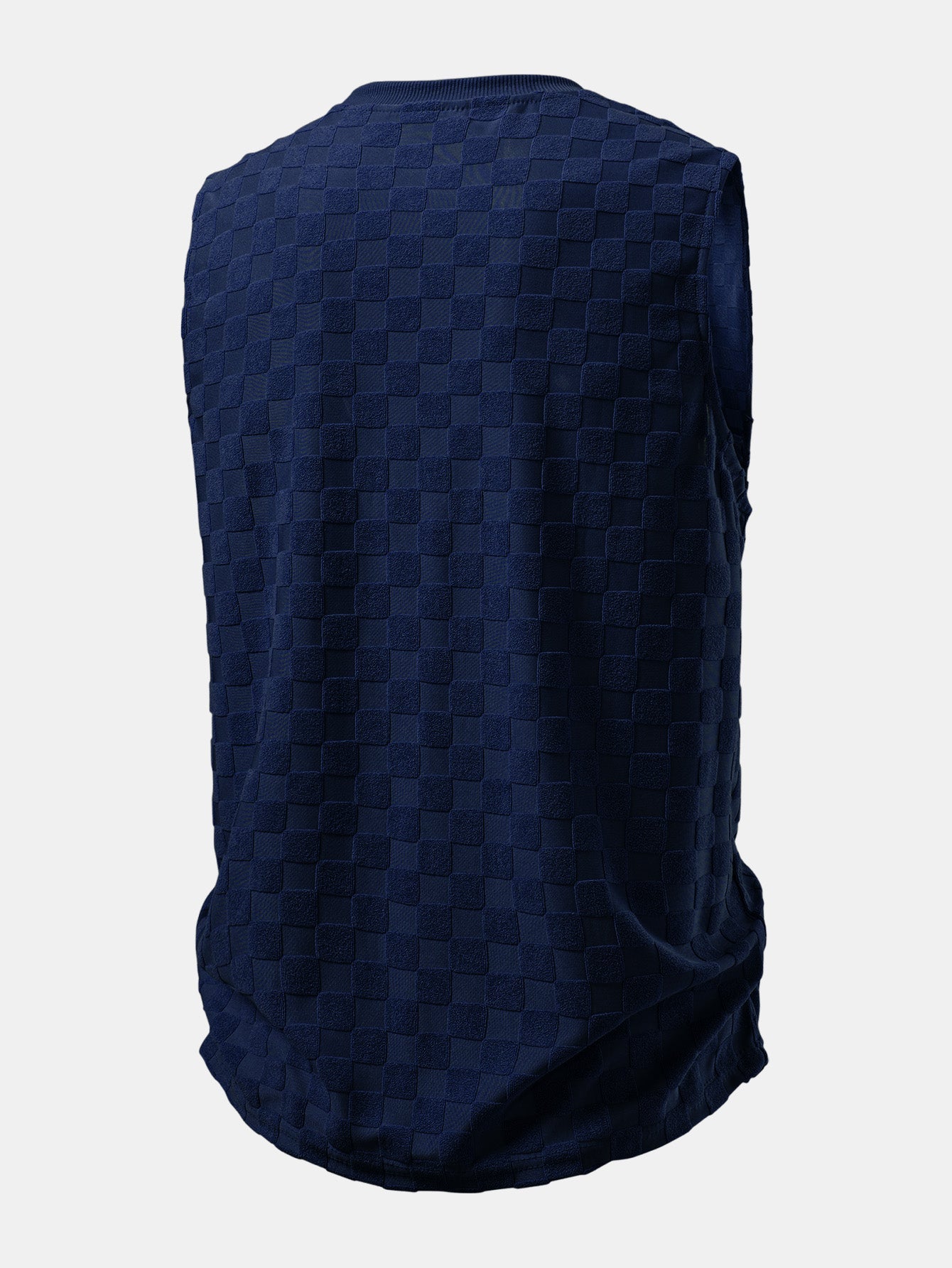 Checkerboard Jacquard Tank Top