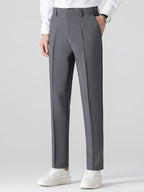 Contrast Trim Knit Polo Shirt & Slim Fit Tapered Trousers