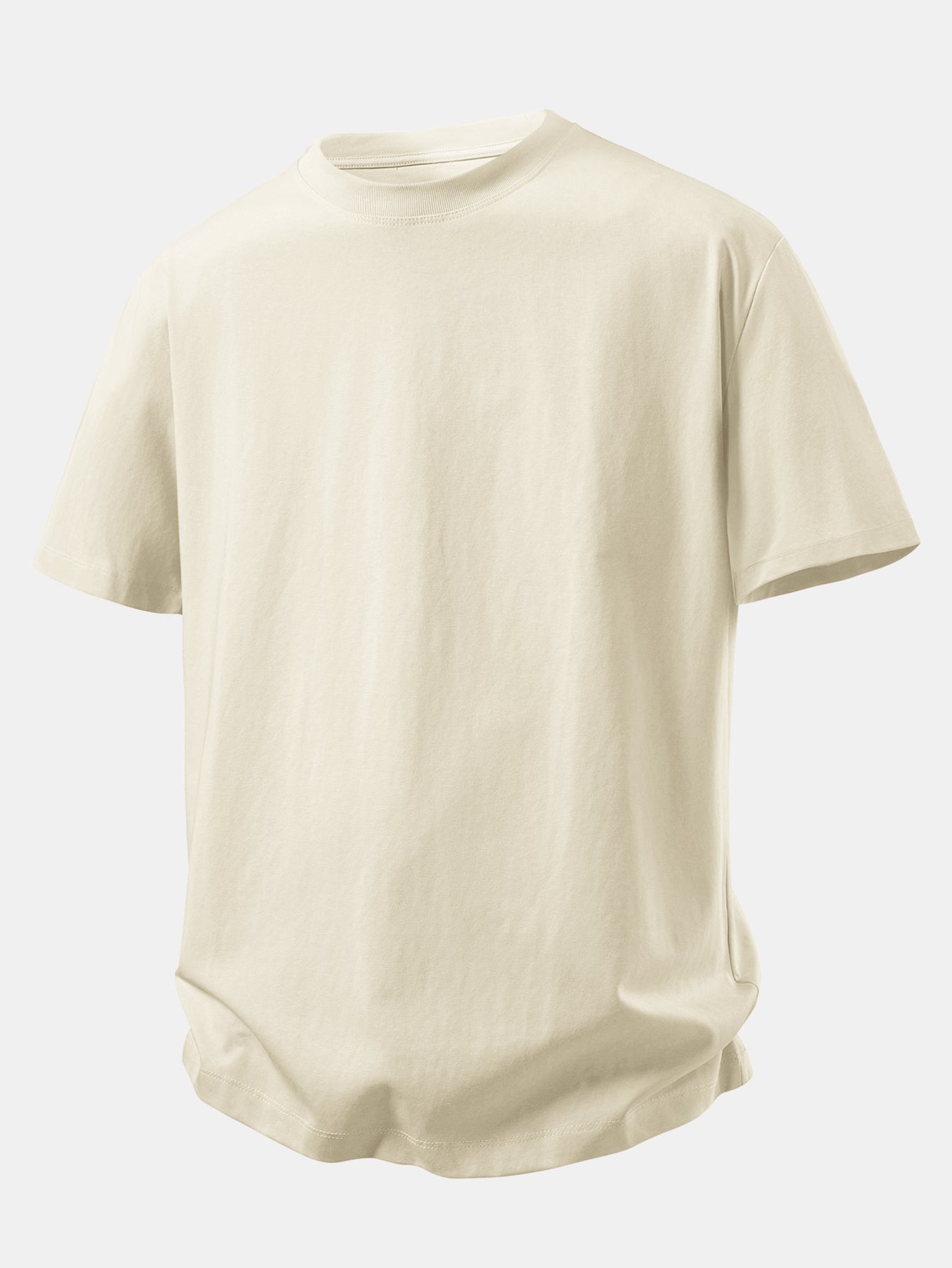 Relax Fit Crew Collar T-Shirt & Drawstring Jersey 7" Shorts