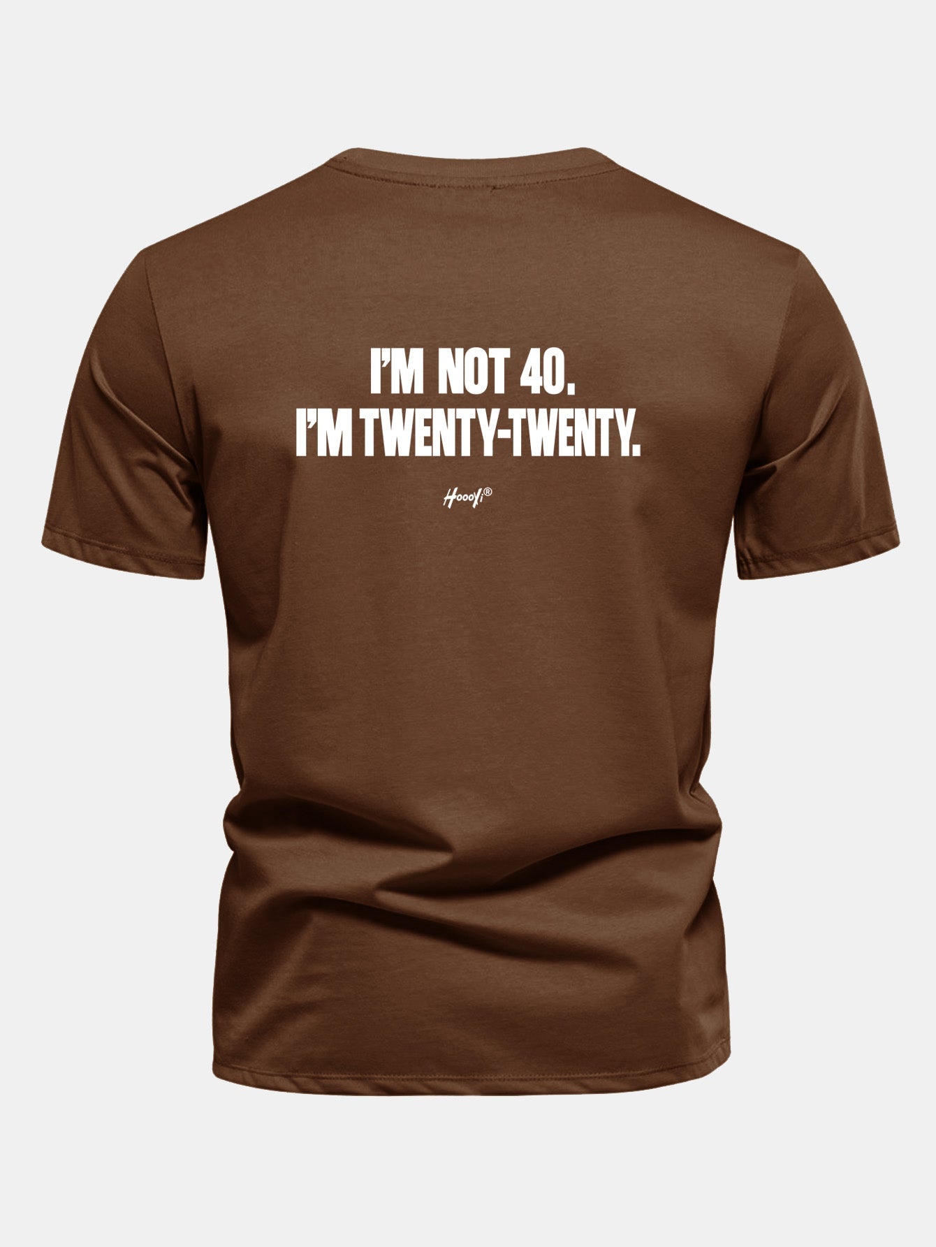 Regular Fit I’m Not 40. I’m Twenty-Twenty Back Print Cotton T-Shirt