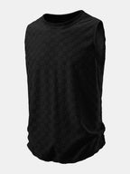 Checkerboard Jacquard Tank Top