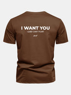 Regular Fit I Want You Back Print Cotton T-Shirt