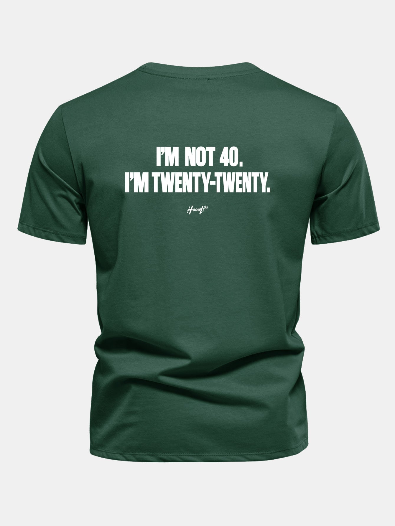 Regular Fit I’m Not 40. I’m Twenty-Twenty Back Print Cotton T-Shirt