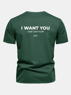 Regular Fit I Want You Back Print Cotton T-Shirt