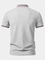 Contrast Stripe Trim Polo