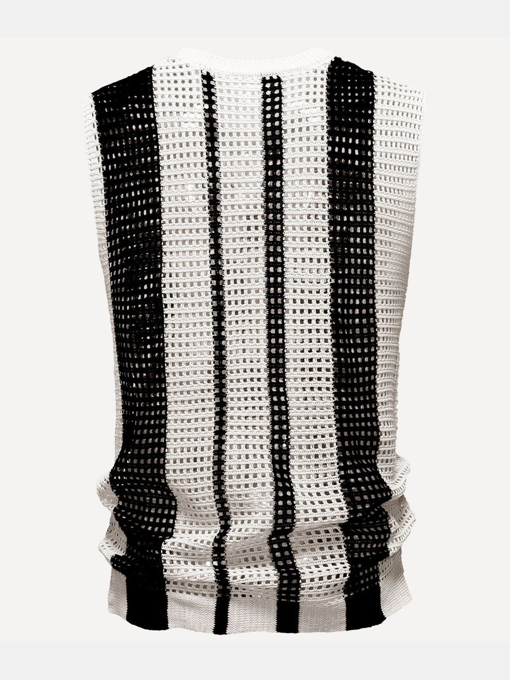 Crochet Stripe Crochet Knit Tank Top