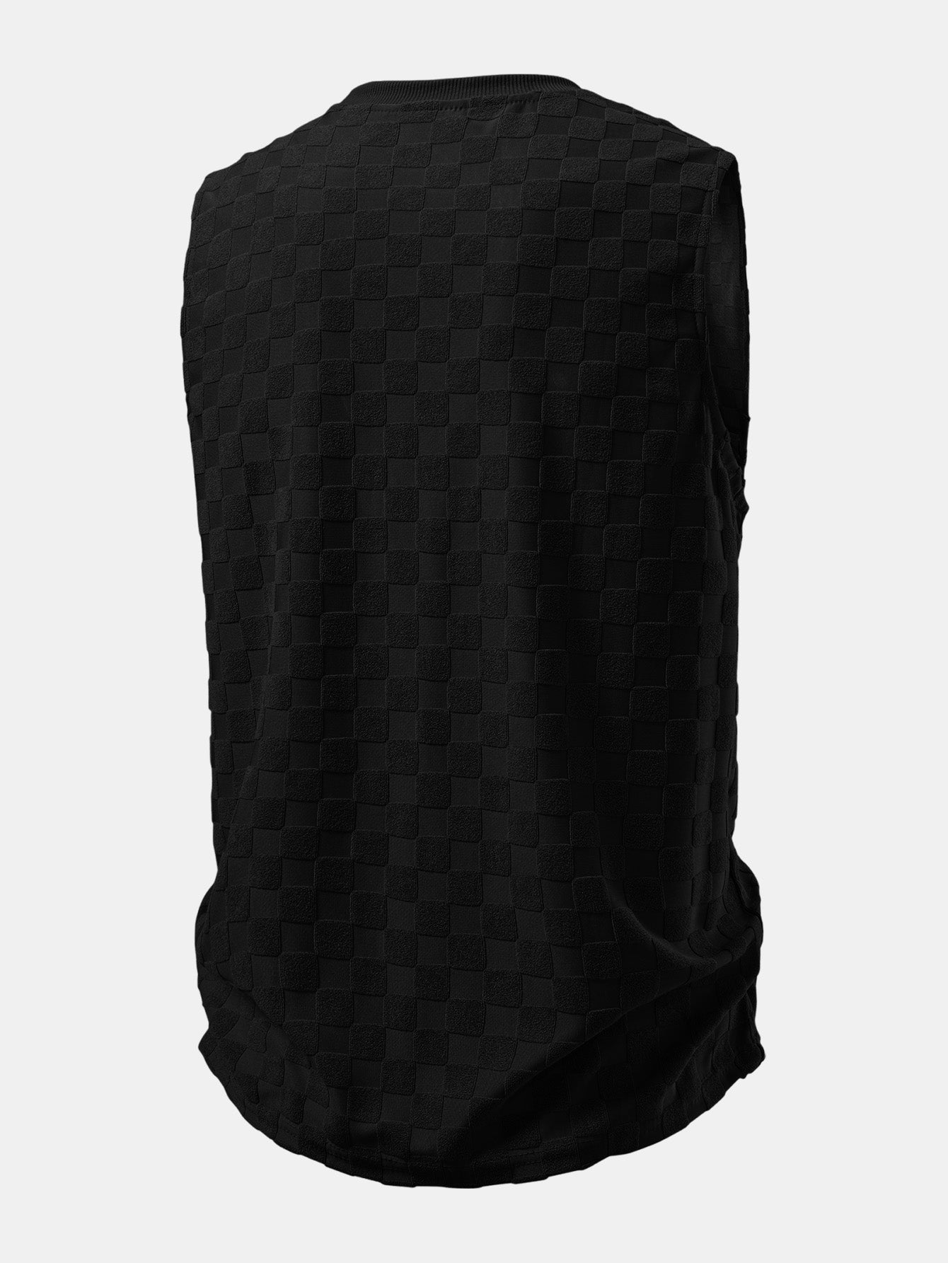 Checkerboard Jacquard Tank Top