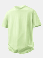Relax Fit Crew Collar T-Shirt & Drawstring Jersey 7" Shorts