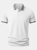 Contrast Stripe Trim Polo