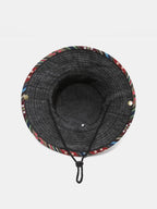 Vintage Boonie Bucket Hat With Tribal Jacquard Band