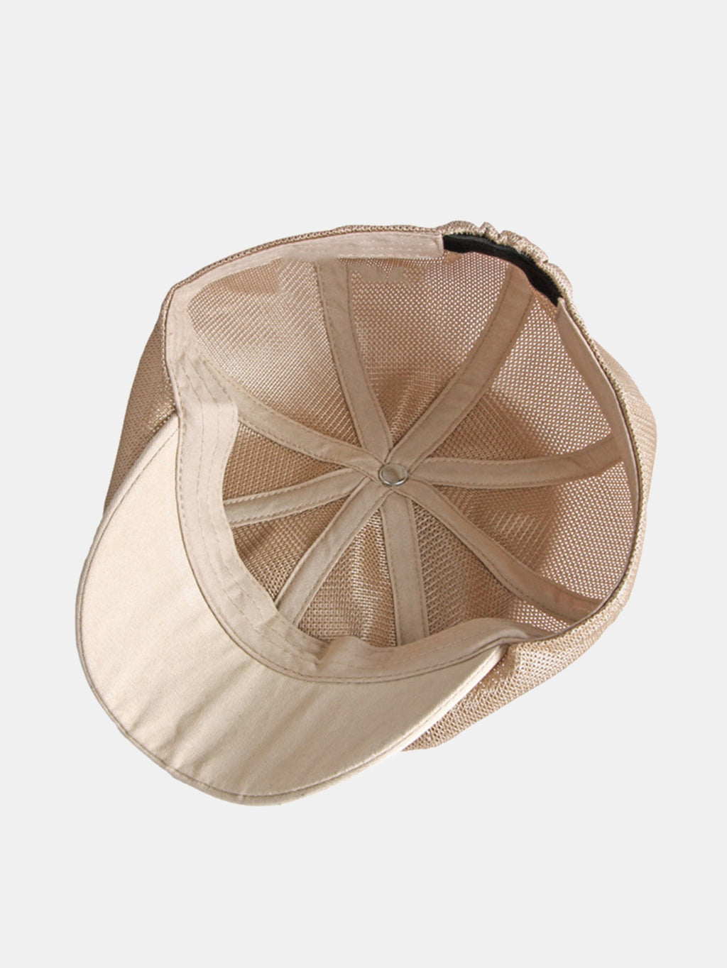 Ultra Breathable Full Mesh Ivy Cap | Quick Dry Cooling Six-Panel Crown Contrast Short Brim Lightweight Summer Gatsby Driving Flat Hat